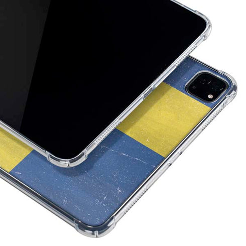 Sweden Flag Distressed iPad Pro 11in (2024) Clear Case